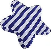KOMBIUDA Canvas Striped Star Pillow Nautical Theme Star Cushion for Home Decor Coastal Decorative Accent Creative Star Shape for Sofa and Bed Stylish Striped Design