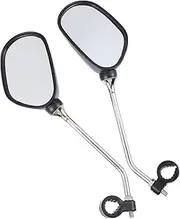 DINHEAROM Get Unmatched Visibility: 360° Rotating Bike Rearview Mirrors for Commuters Scooters Road Cyclists