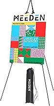MEEDEN Easel Stand, 63" Art Display Easels, Instant Tripod Metal Easel with Bag, Portable Folding Easel for Display Painting Canvas, Wedding Signs, Presentations, Posters, 1-Pack
