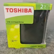Toshiba Hard Drive 2TB CANVIO Ready USB 3. External Portable Hard Disk Drive HDD