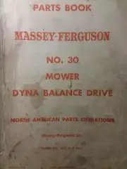 Massey Ferguson MF 30 Three-Point Tractor Implement Sickle Mower Parts Manual