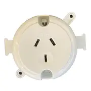 10x Surface Socket Single Plug Base 10A Electrical Outlet - White