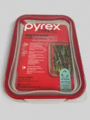 Pyrex Freshlock Glass Baking Dish | 2 Piece | Red