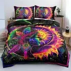 Boho Sun Moon Bedding Set Mandura Doona Duvet Cover 2/3pc Gift Queen Double King
