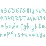 Handwritten Alphabet .25 To 1 Kaisercraft Decorative Die KAISERCRAFT DD789