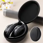 Hard Shell Headset Storage Case Headphone Bag Zipper Black Portable Durable