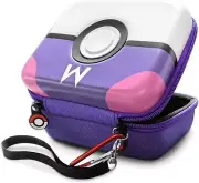 Carrying Card Case for PTCG Trading Cards, Hard-Shell Storage Box with Interlaye