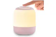 Dimmable LED Night Lamp for Bedroom, Room, Touch Bedside Table Night Light (Pink)