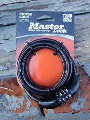 Brand New MASTER LOCK Bike Security Bicycle 4' Cable Combination Lock #ML75236