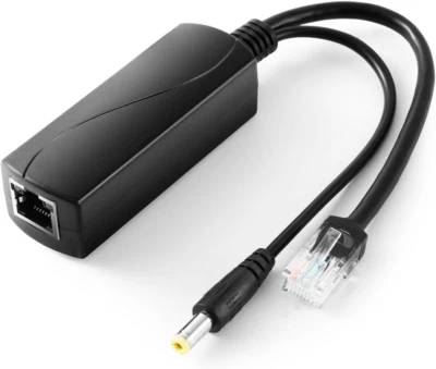 REVODATA Gigabit Poe Splitter 12V 2A Output with IEEE 802.3Af/At Standard Compli