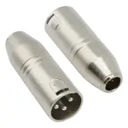 2x TA4F 4Pin Male to XLR 3Pin Male adapter converter For Shure Microphone