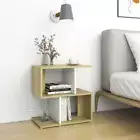 White Sonoma Oak Bedside Cabinets Set of 2 Storage Tables Nightstands