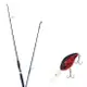 Wonda Hanarin Lure Fishing Rod 602ML + Damiki DC-300 Hard Bait Lure 55mm 307D RED CRAW