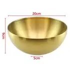 Metal Salad Bowl Home Dinnerwar Soup Rice Ramen Noodles Bowl Food Container