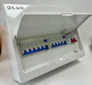 Live 100A 9 Way Split Load Dual RCD 63A Metal Consumer Unit, 3x6A, 2x16A, 3x32A,