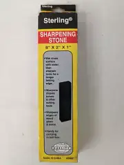 STERLING SHARPENING STONE WET STONE AB062 8" X 2" X 1" NEW IN BOX