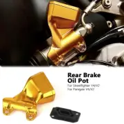For Ducati Panigale V2 Streetfighter V4 Rear Brake Fluid Reservoir Oil Cap Kit