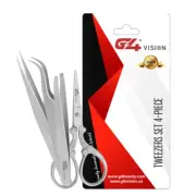 Scissor Eyelash Stainless Steel Tweezers, Splinter Ingrown Hair Removal, Tweezer