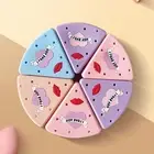 Powder Puff Box Triangle Shape Storage Powder Puff Storage Container Portable