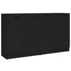 2pcs Wooden Sideboard Buffet Cabinet Storage Cupboard Door Kitchen Hallway