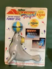 Actions Toys Battery Operated Funny Seal Toy 1992 Manley toys New in Package