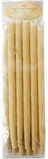Honeycone Pure Beeswax and Unbleached Cotton Filtered Ear Candles 10 Pack , 10 count, Pack of 10