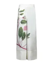 Elastic waist casual pants S,XS White