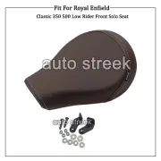 Fit For Royal Enfield Classic 350 500 "Leatherite Front Low Rider Seat, Brown" (for: Royal Enfield)
