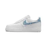 NIKE W AIR FORCE 1 07 ESS 女鞋 休閒鞋 變形蟲 白藍-DH4406100 現貨 廠商直送