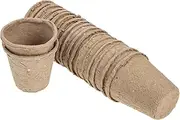 LOORGVEL 40Pcs Paper Pulp Plant Nursery Cups Gardening Containers for Seedlings Germination Pots for Vegetables and Fruits