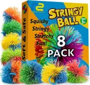 Stringy Balls & Sensory Toys for Kids 8 Pack - Easter Basket Stuffers Essenti...