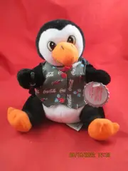 Coke Coca Cola 1998 Bean Bag Plush COKE PENGUIN with tags