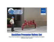 HO Scale Valve Backflow Preventer Set of 3 Building Structure Train Layout