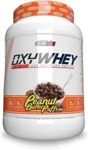 EHP Labs Oxywhey Lean Whey Protein Powder - 25G of 100% Pure, Lean, Non-Gmo Whey