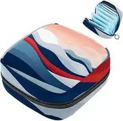 Period Bag,Sanitary Napkin Storage Bag,Abstract Mountains,Tampon Holder for Purse