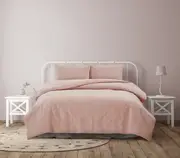 Ardor Boudoir Quilt Cover Set Luxe Lottie Pinsonic Embossed Blush