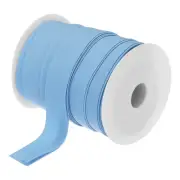 1 Inch Double Fold Bias Tape Continuous Bulk Bias Tape (Light Blue 25 Yards)