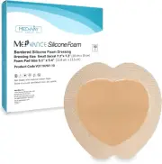 TM Silicone - Sacral Bordered Silicone Adhesive Foam Wound Dressing, Bed Sore Tr