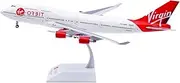 Pre-Built Model Aircraft 35CM for Virgin Orbit for Boeing B747-400 N744VG 1:200 Miniature Aircraft Finished Collectible Model Airplane Miniature Airplane Model
