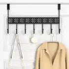 Black Clothes Storage Rack Iron Towel Coat Rack Durable Key Holder Bedroom