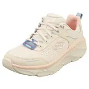 Skechers D'lux Walker 2.0 Womens Fashion Trainers in Natural Multicolour