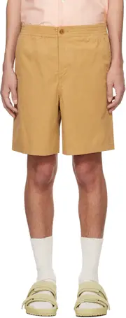 A.P.C. Button Detailed High Waist Shorts L,M,XXL Brown
