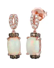 Le Vian Neopolitan Opal 14K Rose Gold 1.27 ct. tw. Diamond & Opal Drop Earrings