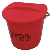 Flamefighter Fire Bucket,2.5 gal.,Plastic JPFB1 Flamefighter JPFB1 Plastic