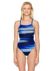 Speedo Girls' Endurance Plus Havoc State Flyback One Piece Speedo Blue