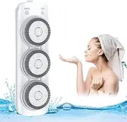 Electric Back Bath Brush, Wall Mounted Back Brush, Exfoliating Bath Pad - 3-Speed ​​Adjustment, 360° Automatic Rotation - Deep Cleansing Shower Brush Bath Supplies