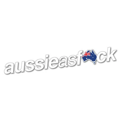 AUSSIE AS F*CK Sticker Aussie Car Flag 4x4 Funny Ute #5935E