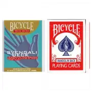 Svengali Deck Mandolin Bicycle (Red) Instant To Learn Pro Magicians