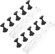 CRILSTYLEO 2 Sets Acrylic Nail Tip Holder for Practice Display Portable False Nail Stand Convenient Stable Manicure Tools for Beginners Professionals