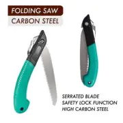 Folding Hand Saw with Safety Lock 40cm Tooth Blade Anti Skip Pruning